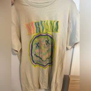 colorful nirvana tshirt